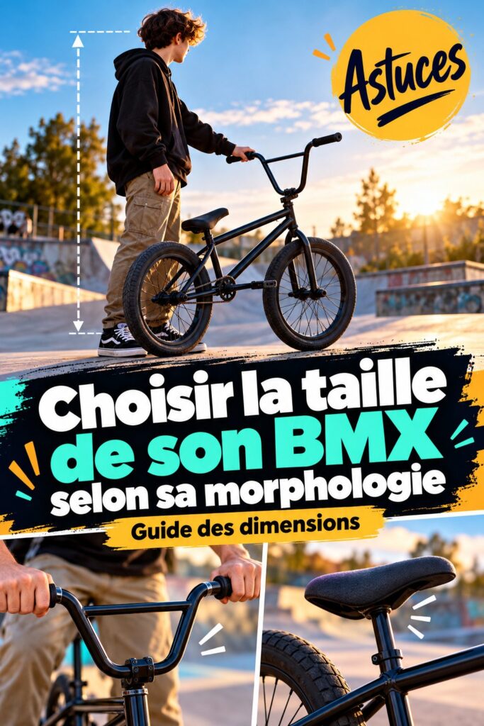 Un cycliste essayant un BMX adapté à sa morphologie dans un magasin de vélos.